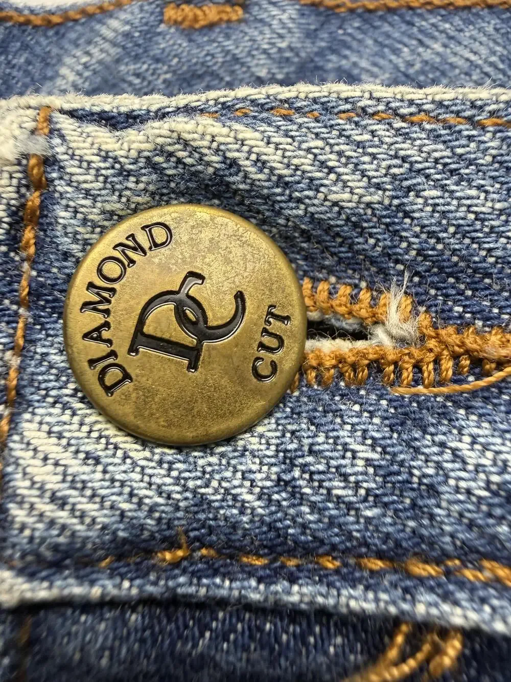 Diamond Cut Jeans Mens 34x32 Blue Med Wash Denim Regular Straight Leg Casual
